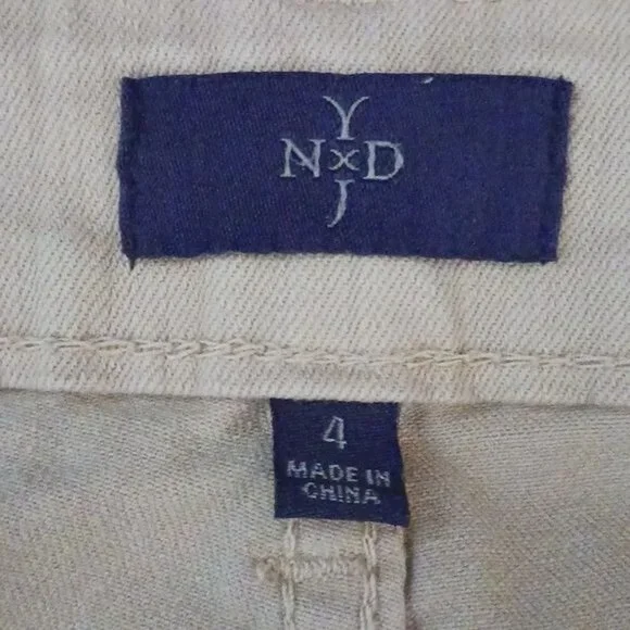NYDJ Womens Light Tan Crop Jeans, Denim Pants, Size 4 - Picture 8 of 13